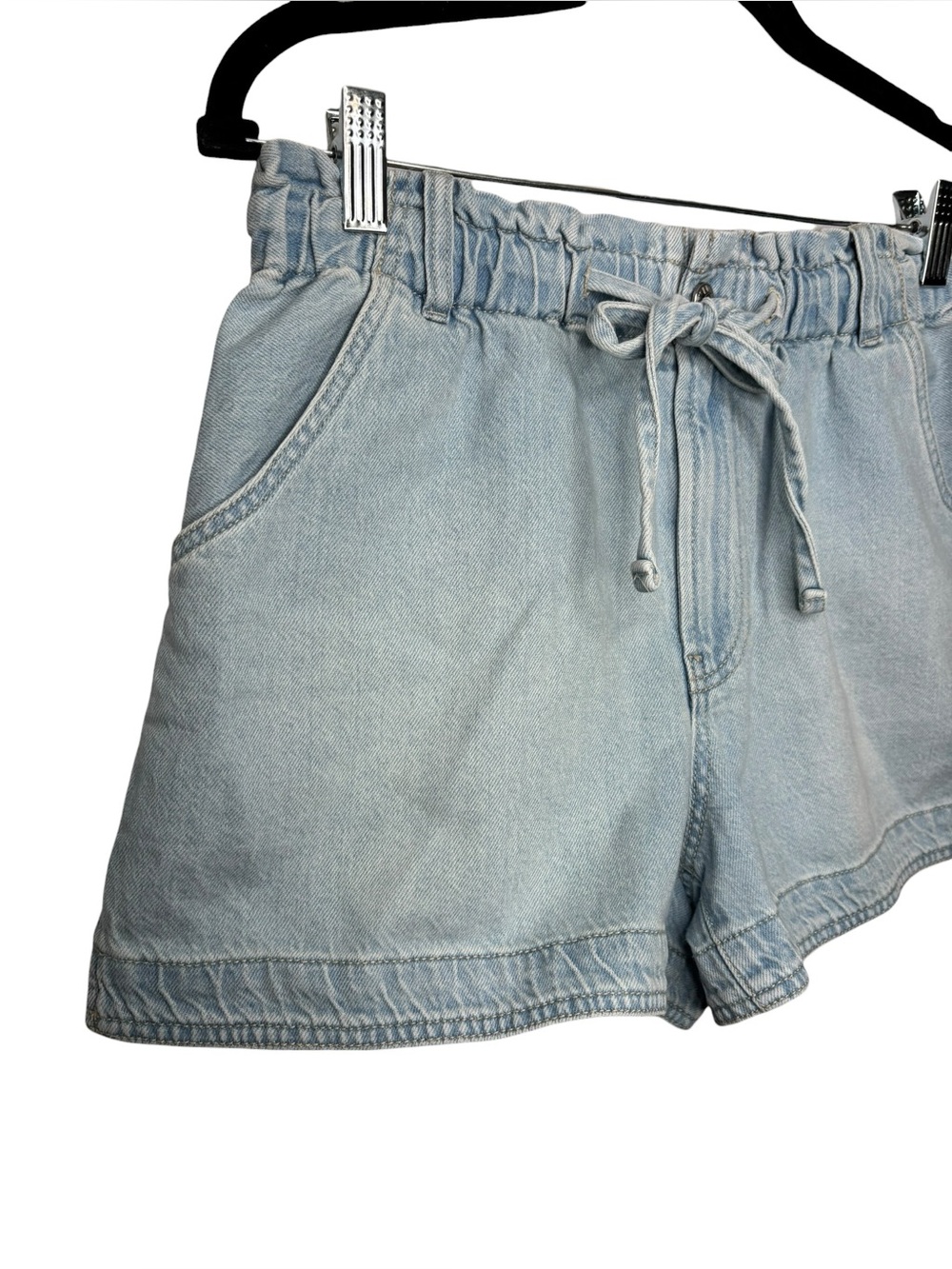 NEW Madewell Tie-Waist Denim Shorts Cotton Lightweight Summer Beach Small - Picture 3 of 12